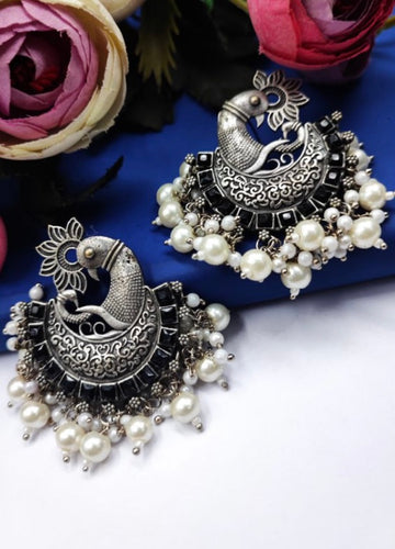 Peacock Pearl Earrings