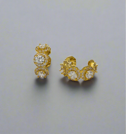 Bold Crystal Ear Cuffs