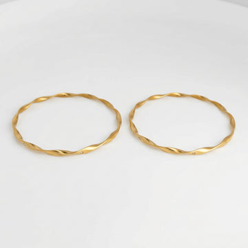 Twister crystal bangles