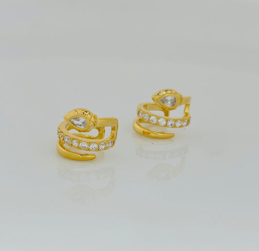 Serpent trio Ear Cuff