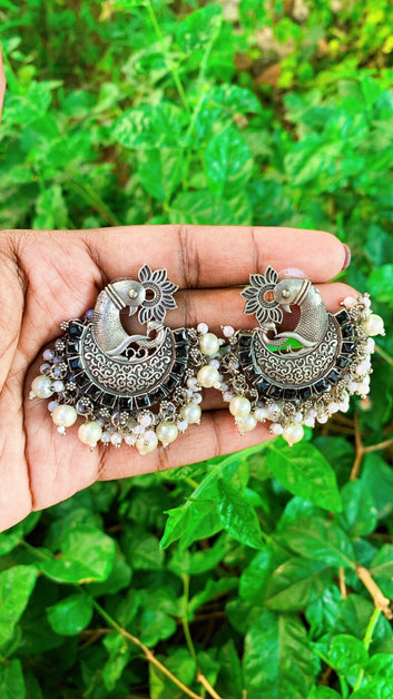 Peacock Pearl Earrings