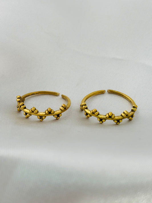 Wave Toe Rings