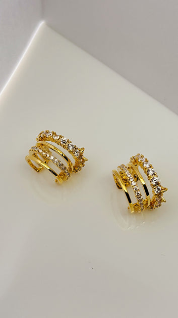 Multi-Crystal Ear Cuff