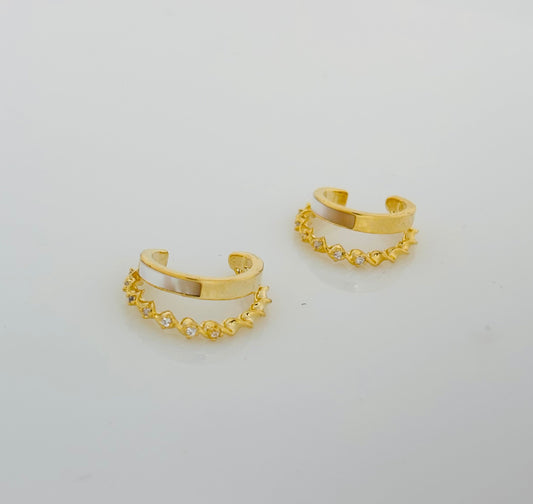 MOP Double Layered Ear Cuff