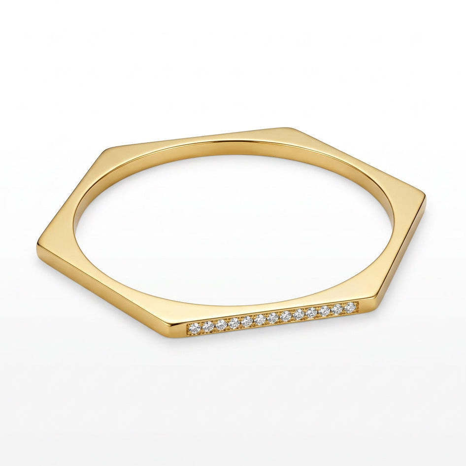 Hexa Crystal Bangle