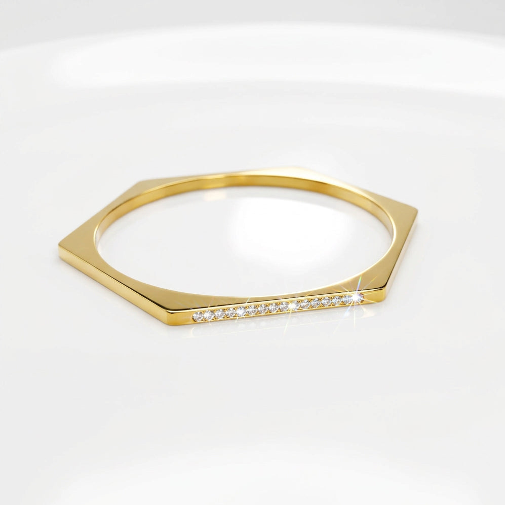 Hexa Crystal Bangle