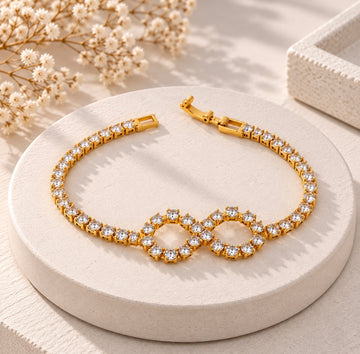 Infinity tennis bracelet
