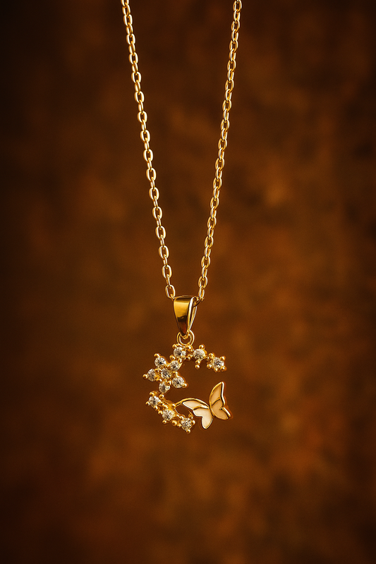 Crystal Butterfly Necklace