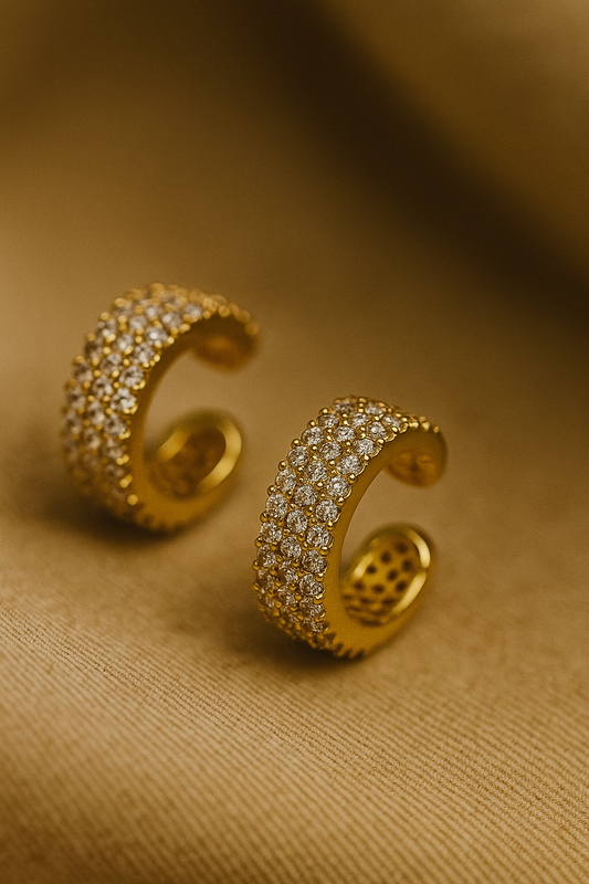 Crystal Trio Ear Cuffs