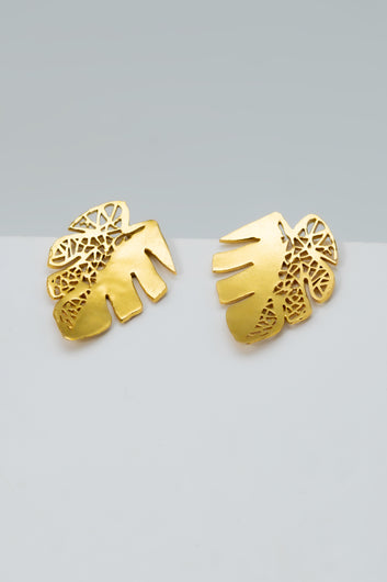 Monstera Earring