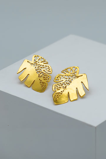 Monstera Earring